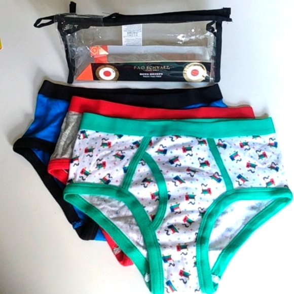 Boys Briefs FAO SCHWARTZ Tag Free (3) NEW! - Picture 1 of 5